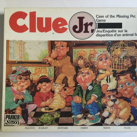 Vintage Parker Brothers Clue Jr. Board Game 1989 age 6-10 - Picture 1 of 4